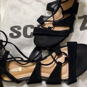 Black Gladiator Sandals